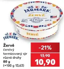 Kaufland Jarmark žervé čerstvý termizovaný sýr nabídka