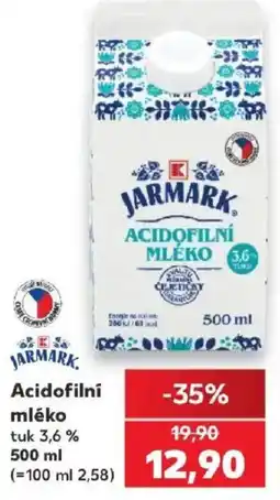 Kaufland Jarmark acidofilní mléko nabídka