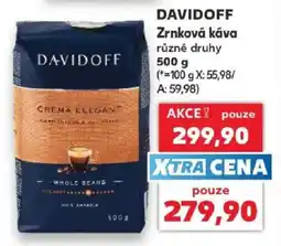 Kaufland Davidoff zrnková káva nabídka