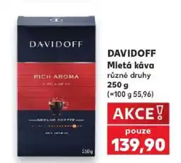 Kaufland Davidoff mletá káva nabídka