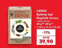 Kaufland Leros bylinný čaj nabídka