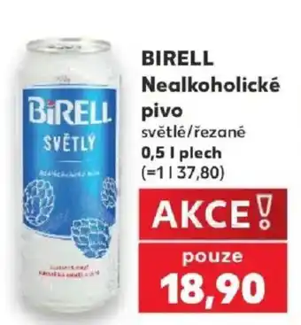 Birell nealkoholické pivo světlé/řezané