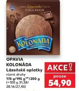 Kaufland Opavia kolonáda lázeňské oplatky různé druhy nabídka