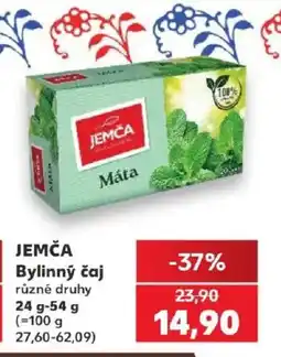 Kaufland Jemča bylinný čaj máta nabídka