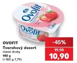 Kaufland Ovofit tvarohový dezert nabídka