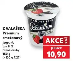 Kaufland Z Valašska Premium smetanový jogurt nabídka
