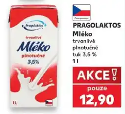 Kaufland Pragolaktos mléko trvanlivé plnotučné nabídka