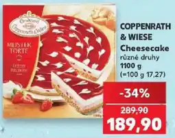 Kaufland Coppenrath & Wiese cheesecake nabídka