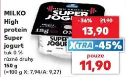 Kaufland Milko high protein super jogurt nabídka