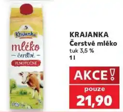 Kaufland Krajanka čerstvé mléko nabídka