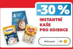 Kaufland Instantní kaše pro kojence nabídka