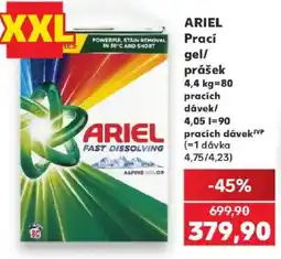 Kaufland Ariel prací gel/prášek nabídka