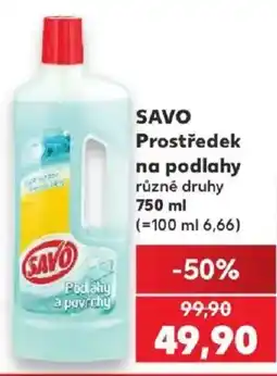 Kaufland Savo prostředek na podlahy různé druhy nabídka