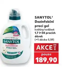 Kaufland Sanytol dezinfekční prací gel květiny/svěžest nabídka