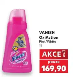 Kaufland Vanish OxiAction Pink/White nabídka