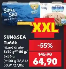 Kaufland Sun&Sea Tuňák nabídka