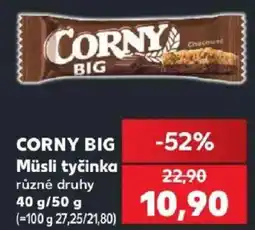 Kaufland Corny big müsli tyčinka nabídka