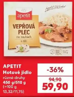 Kaufland Apetit vepřová plec na houbách s rýží nabídka