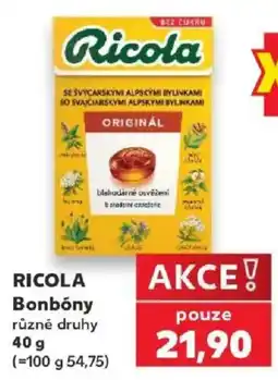 Kaufland Ricola Bonbóny různé druhy nabídka