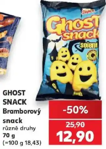 Kaufland Ghost Snack Bramborový snack nabídka