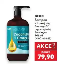 Kaufland Bion šampon kokosový olej & omega 3/ arganový olej & collagen nabídka
