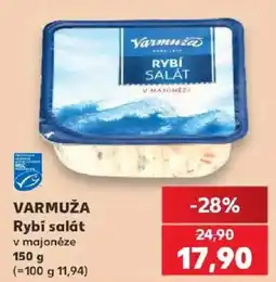 Kaufland Varmuža rybí salát v majonéze nabídka
