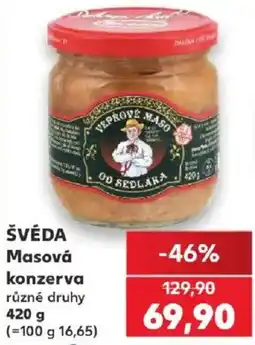 Kaufland Švéda masová konzerva nabídka