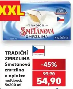 Kaufland Smetanová zmrzlina nabídka