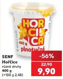 Kaufland Hořčice různé druhy nabídka