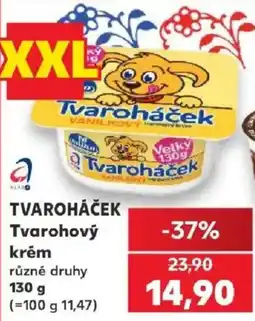 Kaufland Tvaroháček Tvarohový krém nabídka