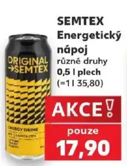 Kaufland Semtex energetický nápoj nabídka