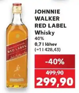Kaufland Johnnie Walker Red Label Whisky nabídka