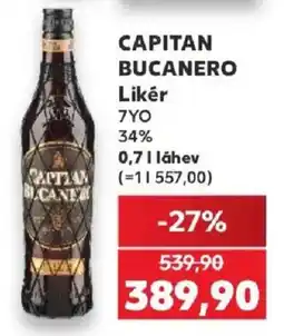 Kaufland Capitan Bucanero Likér nabídka