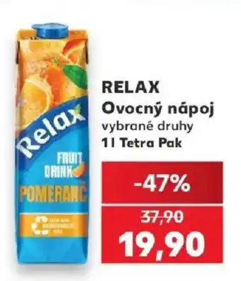 Kaufland Relax ovocný nápoj nabídka