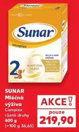 Kaufland Sunar Mléčná výživa Complex nabídka