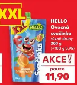 Kaufland Hello ovocná svačinka nabídka