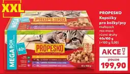 Kaufland Propesko kapsičky pro kočky/psy nabídka