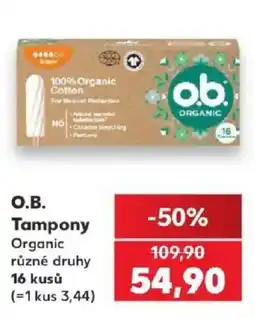 Kaufland O.B. Tampony Organic nabídka