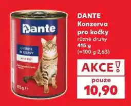 Kaufland Dante konzerva pro kočky nabídka