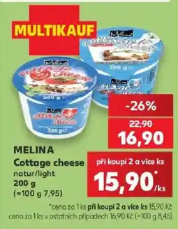 Kaufland Melina Cottage cheese natur/light nabídka