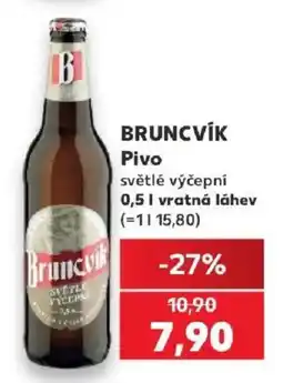 Kaufland Bruncvík Pivo světlé výčepní nabídka