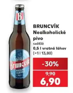 Kaufland Bruncvik nealkoholické pivo světlé nabídka