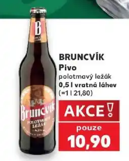Kaufland Bruncvík pivo polotmavý ležák nabídka