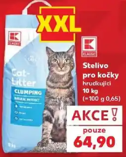 Kaufland K Classic stelivo pro kočky hrudkující nabídka