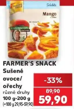 Kaufland Farmer's Snack sušené ovoce/ořechy nabídka