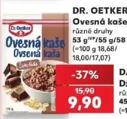 Kaufland Dr. Oetker ovesná kaše čokoláda nabídka