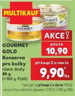 Kaufland Gourmet gold konzerva pro kočky nabídka