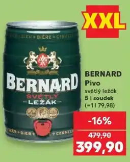 Kaufland Bernard světlý ležák nabídka