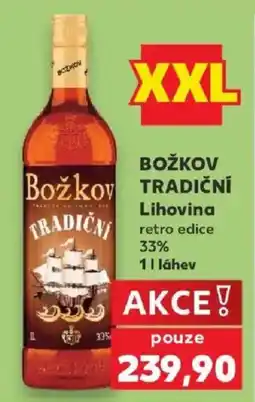 Kaufland Božkov tradiční lihovina retro edice nabídka