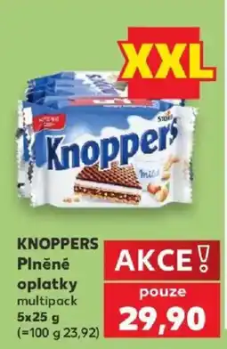 Kaufland Knoppers plněné oplatky nabídka